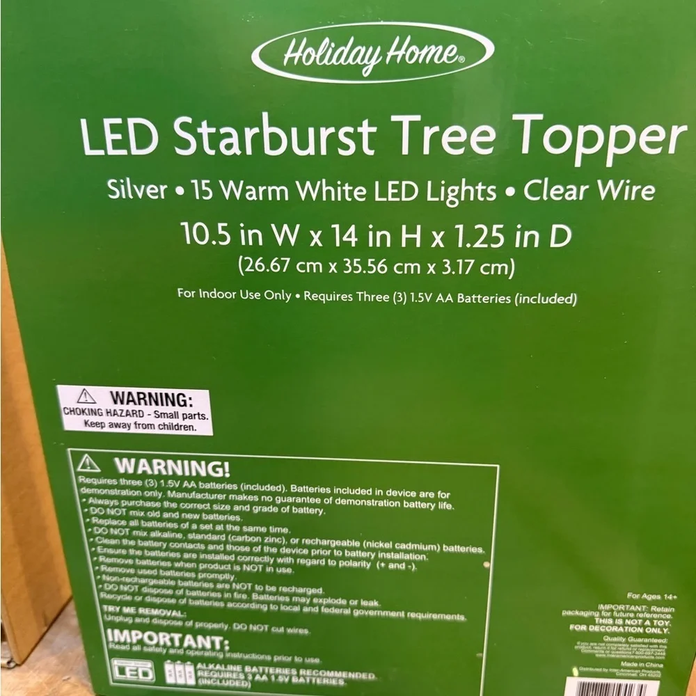 Shatterproof Christmas Ornament Set and LED Starburst Tree Topper Gold & Silver - Picture 6 of 13